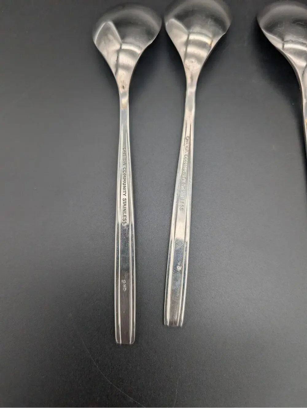 Oneida Community VIA ROMA Stainless Flatware Dessert Spoons (6 pc Set)